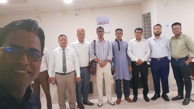 দৈনিক বাংলার সংবাদ এর সম্পাদক ও প্রকাশক জনাব মোঃ আবুল হাসেম এর সাথে সৌজন্য সাক্ষাৎ করেন