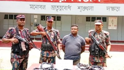 পাঁচবিবি সীমান্তে নেশার ইঞ্জেকশন উদ্ধার করেছে বিজিবি