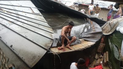 ব্র্যাকের পানির ট্যাংক ধসে রোহিঙ্গা আহত, ক্ষতিগ্রস্ত দুটি সেল্টার