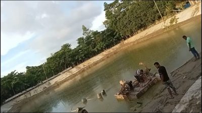 লাকসাম উপজেলা প্রশাসনের নেতৃত্বে অবৈধ ড্রেজার মেশিং নষ্ট করে দেওয়া হয়