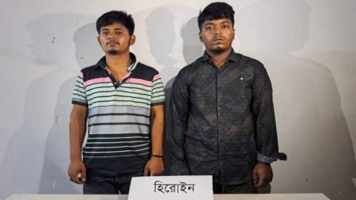 সেনাবাহিনীর অভিযানে বগুড়া সান্তাহারে হিরোইন উদ্ধারসহ ৩ জন আটক