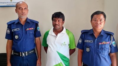 চট্টগ্রাম মহানগর আওয়ামী মটর চালক লীগের অর্থ সম্পাদক পানছড়িতে বেড়াতে এসে আটক