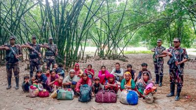 মাসুদপুর সীমান্ত হতে পুশইনকৃত ২০ জন বাংলাদেশী নাগরিক আটক