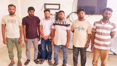 গোবিন্দগঞ্জে ডাকাতির প্রস্তুতিকালে আটক ৬ আন্তঃজেলা ডাকাত, নওগাঁ ডিবি পুলিশের কাছে হস্তান্তর