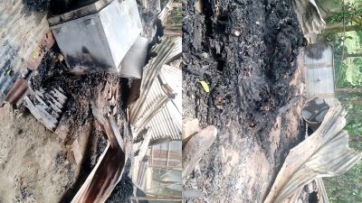 গাবতলীতে প্রতিপক্ষের আগুনে বসতবাড়ী পুড়ে ছাই